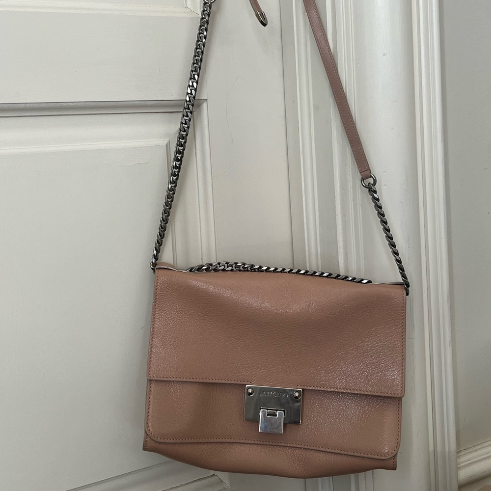 Jimmy Choo Rebel Leather Crossbody Bag